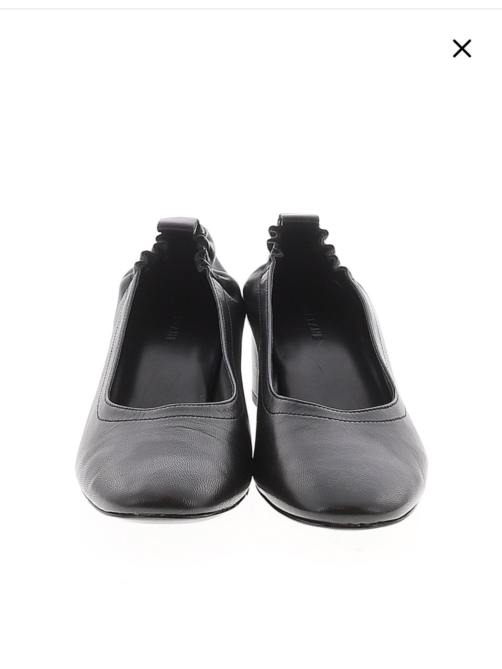 Everlane Black Women's Leather Heel with Elastic back